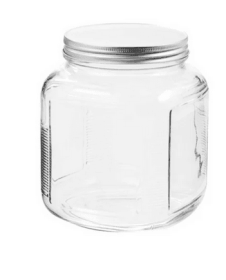 Anchor Hocking Glass Cracker Jar with Lid, 2 Quart